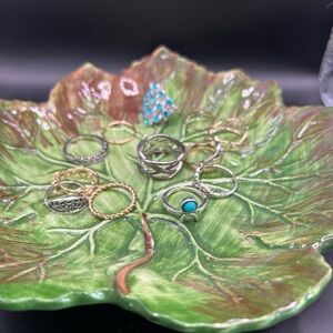 Assorted Silver and Gold Rings with Turquoise size 8 and 9